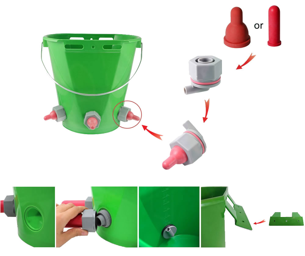 8L Calf Feeding Bucket