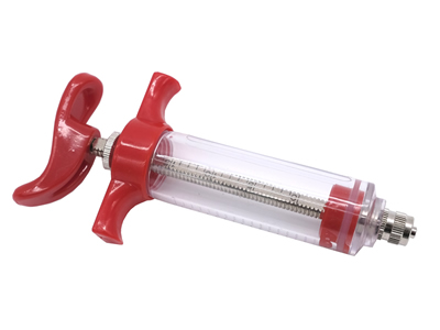 Veterinary Plastic Steel Syringe